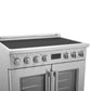 FORNO Torino 36" 5.36 cu. ft. French Door Induction Range with True Convection, Air Fry and Sous Vide in Stainless Steel 240V, FFSIN0950-36
