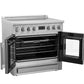 FORNO Torino 36" 5.36 cu. ft. French Door Induction Range with True Convection, Air Fry and Sous Vide in Stainless Steel 240V, FFSIN0950-36