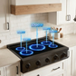Induction Hardware 36" Induction Rangetop, 5-Zone, Black Stainless Steel, IRT36-BS