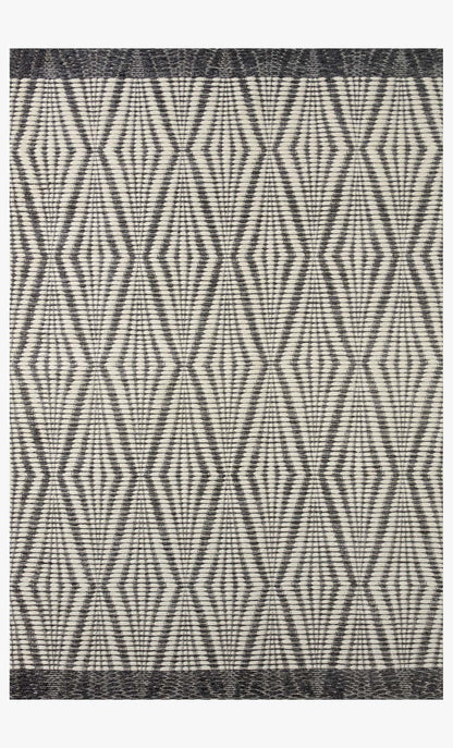 Loloi Kenzie KNZ-01 Ivory / Charcoal area rug - image 1