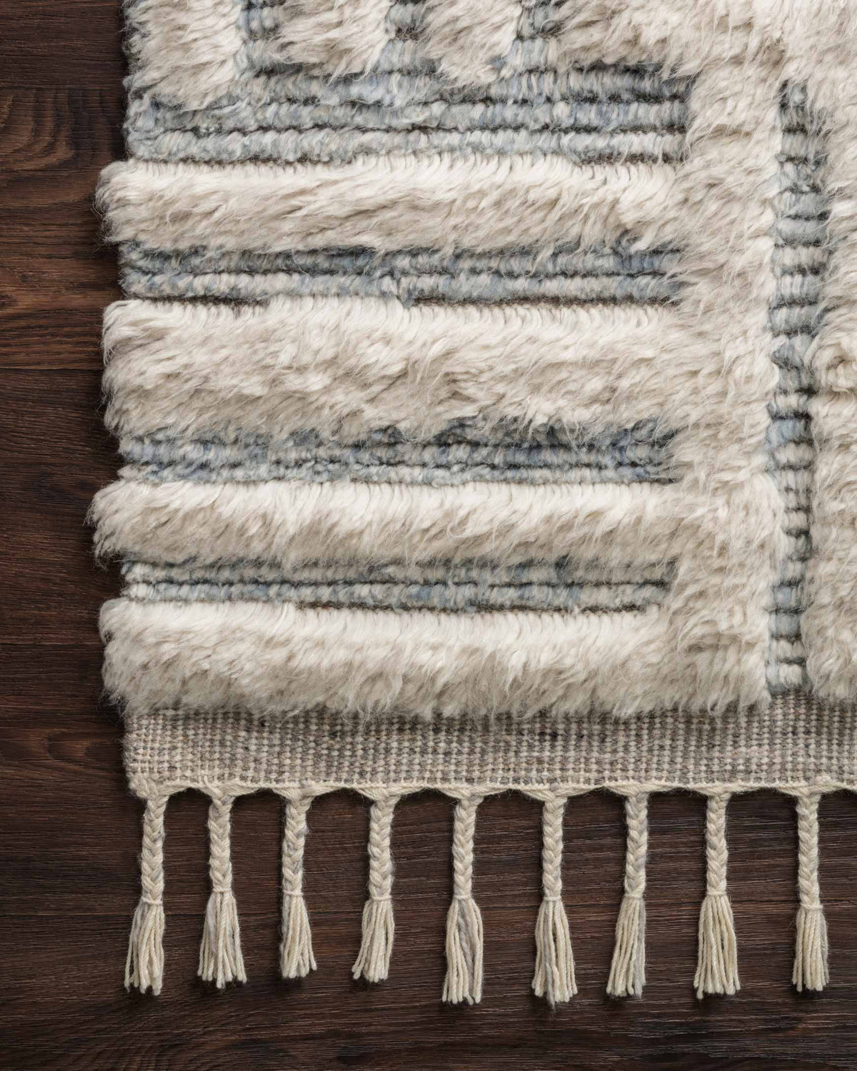 Loloi Khalid KF-01 Ivory / Sky area rug - image 3