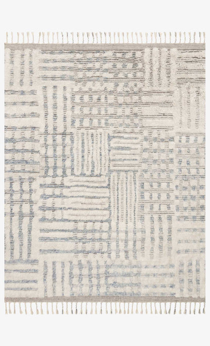Loloi Khalid KF-01 Ivory / Sky area rug - image 1