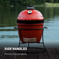 Kamado Joe® Joe Jr 13.5" Portable Charcoal Grill in Red with Cast Iron Stand