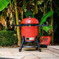 Kamado Joe® Big Joe Series III 24" Charcoal Grill in Red with Cart