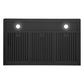 Cosmo Haven 36" Ducted Under Cabinet Range Hood, Touch Controls, LED Lights in Matte Black, COS-KS6U36-BK