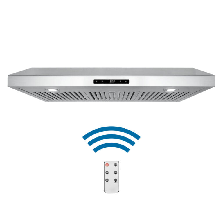 Cosmo 36" 500 CFM Convertible Under Cabinet Range Hood with Remote and Digital Touch Controls, COS-KS6U36