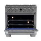 Kucht 36" 5.2 cu. ft. 6 Burner Propane Gas Dual Fuel Range in Stainless Steel with Digital Thermostat