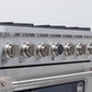 Kucht 36" 5.2 cu. ft. 6 Burner Natural Gas Dual Fuel Range in Stainless Steel with Digital Thermostat