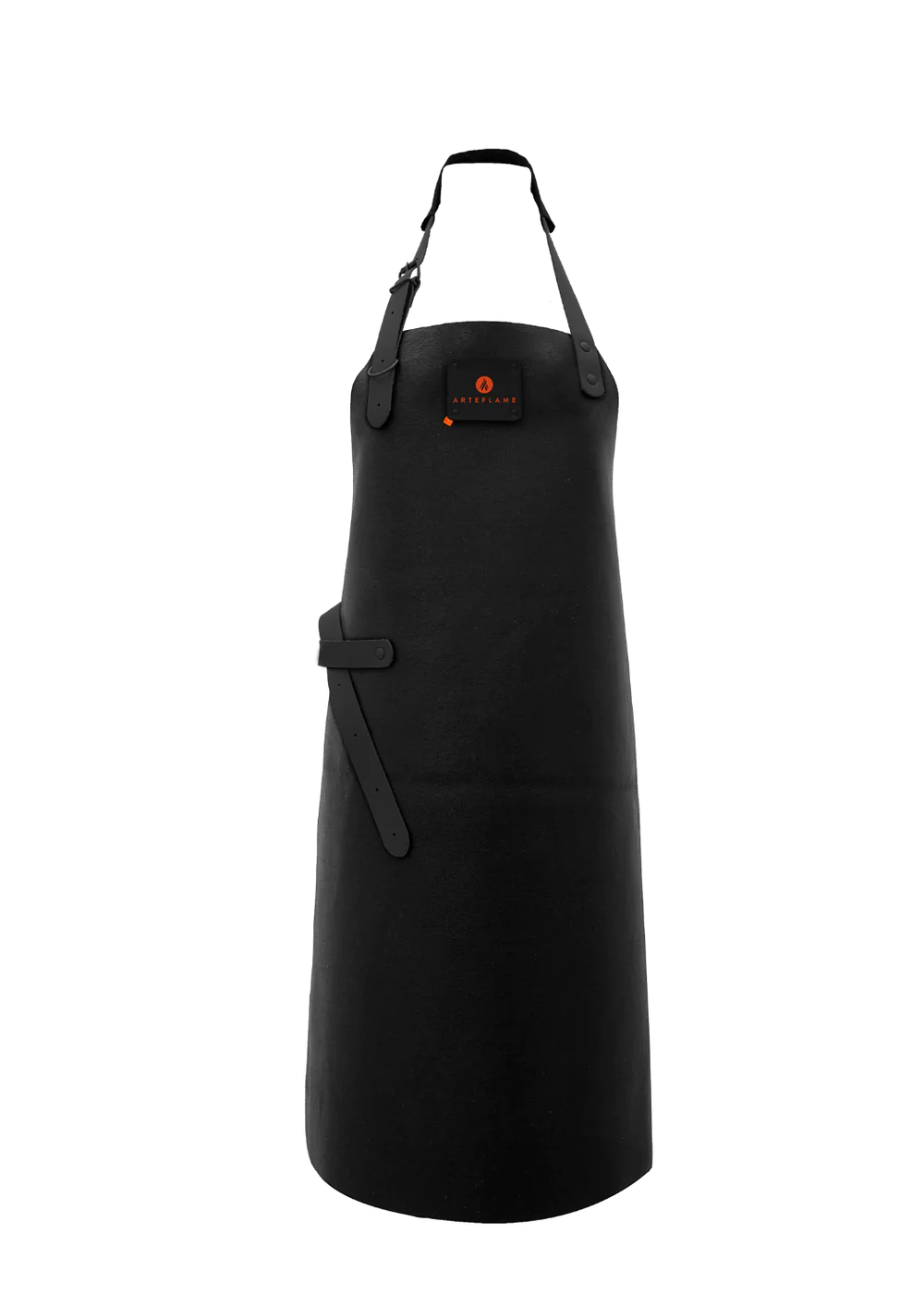 Arteflame Leather Grill Apron In Black, AFAPRONBLK