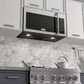 ZLINE 30" 1.5 cu. ft. Over the Range Microwave in DuraSnow® Stainless Steel with Traditional Handle and Set of 2 Charcoal Filters, MWO-OTRCFH-30-SS