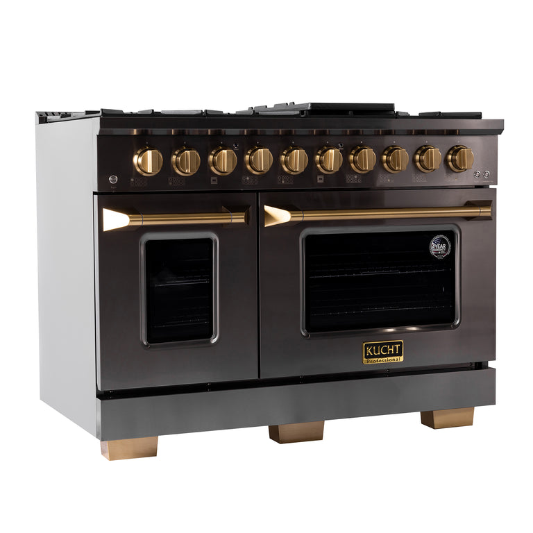 Kucht Gemstone Professional 48" 6.7 cu. ft. Natural Gas Range in Titan
