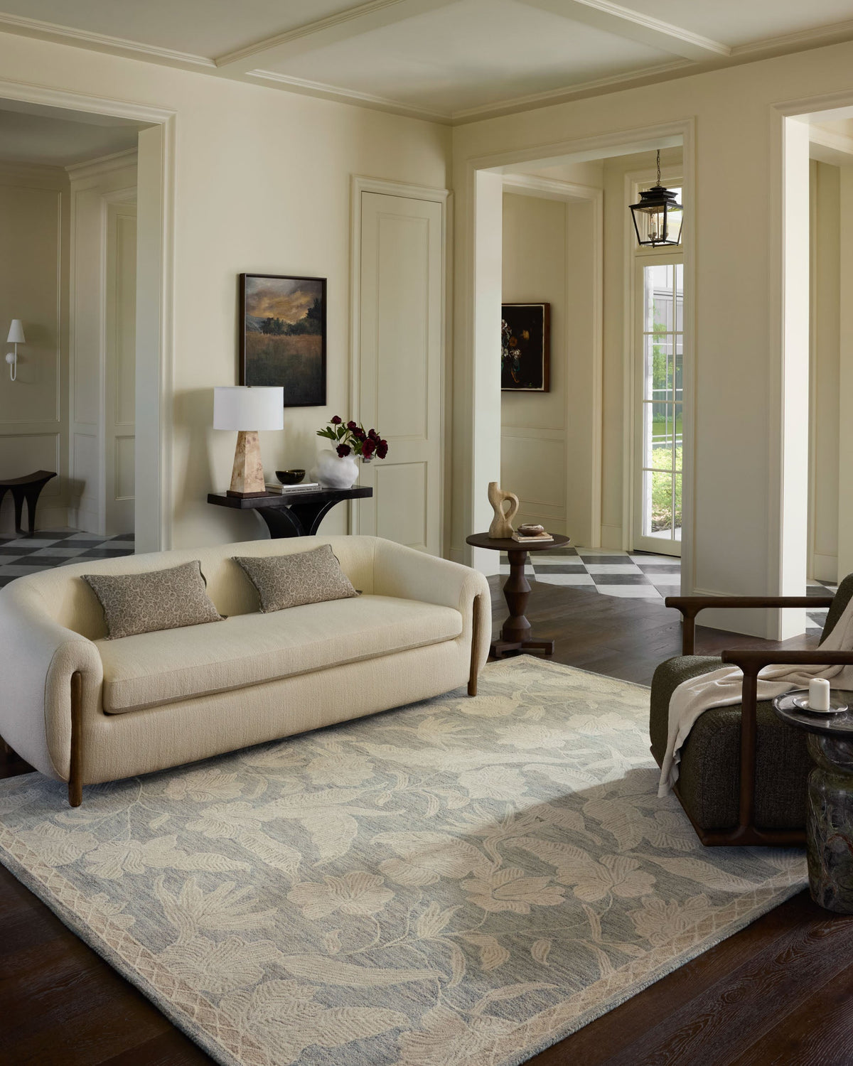 Loloi Lenore LNO-01 Blue / Natural area rug - image 2