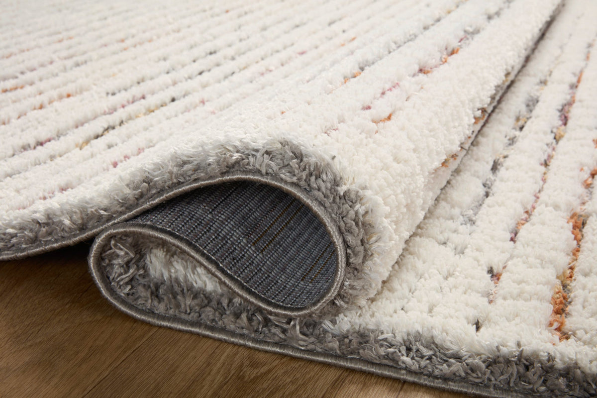 Loloi Levitt shag LEV-01 Ivory / Multi area rug - image 4