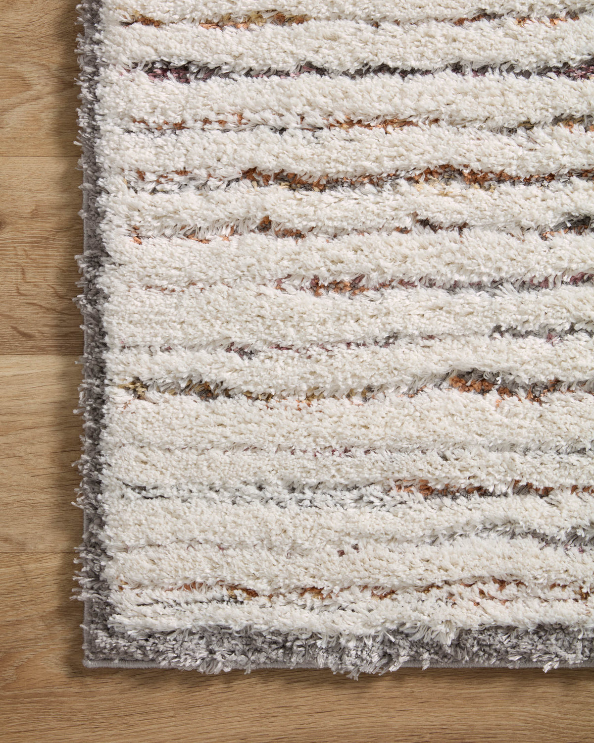 Loloi Levitt shag LEV-01 Ivory / Multi area rug - image 5