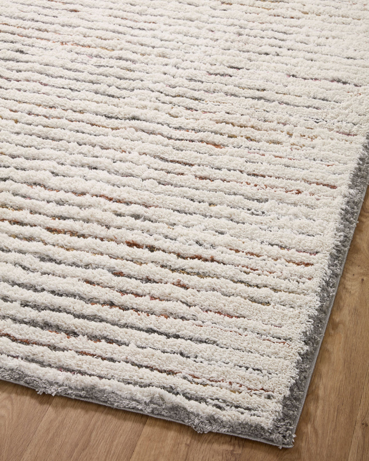 Loloi Levitt shag LEV-01 Ivory / Multi area rug - image 7