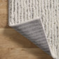 Loloi Levitt shag LEV-02 Ivory / Grey area rug - image 7