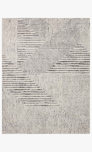 Loloi Levitt shag LEV-02 Ivory / Grey area rug - image 1