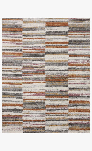 Loloi Levitt shag LEV-03 Ivory / Sunset area rug - image 1
