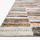 Loloi Levitt shag LEV-03 Ivory / Sunset area rug - image 3