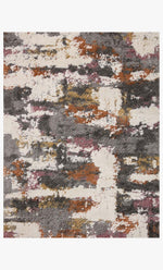 Loloi Levitt shag LEV-04 Grey / Multi area rug - image 1