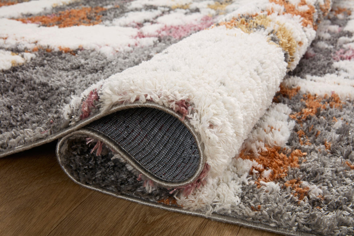 Loloi Levitt shag LEV-04 Grey / Multi area rug - image 4