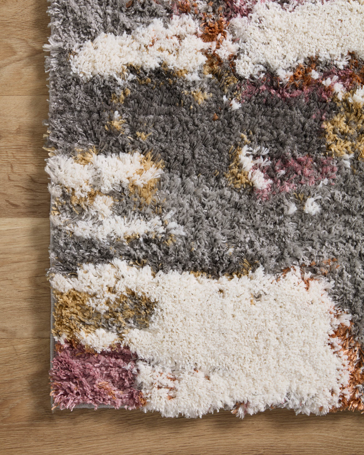 Loloi Levitt shag LEV-04 Grey / Multi area rug - image 5