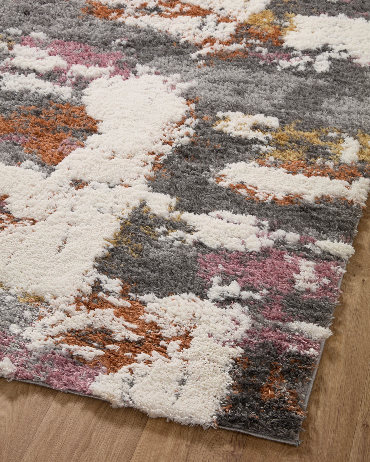 Loloi Levitt shag LEV-04 Grey / Multi area rug - image 7
