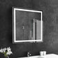 Paris Mirror 32" x 32" Rectangle Liberty Mirror With Touch/ON/OFF Dim Sensor Switch 6000K
