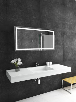 Paris Mirror 48" x 24" Rectangle Liberty Mirror With Touch/ON/OFF Dim Sensor Switch 6000K