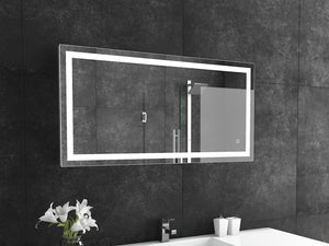 Paris Mirror 48" x 24" Rectangle Liberty Mirror With Touch/ON/OFF Dim Sensor Switch 6000K