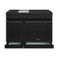 THOR Kitchen 48" Professional Gas Range in Black Matte, LRG4807UB