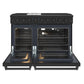 THOR Kitchen 48" Professional Gas Range in Black Matte, LRG4807UB