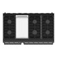 THOR Kitchen 48" Professional Gas Range in Black Matte, LRG4807UB