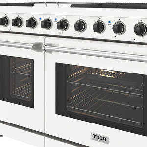 THOR Kitchen 48" Professional Gas Range in White Matte, LRG4807UW