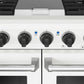 THOR Kitchen Professional 48" 6.75 cu. ft. Propane Gas Range, 6 Sealed Burners with Griddle in White Matte, LRG4807UWLP