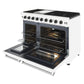 THOR Kitchen Professional 48" 6.75 cu. ft. Propane Gas Range, 6 Sealed Burners with Griddle in White Matte, LRG4807UWLP