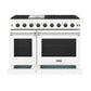 THOR Kitchen 48" Professional Gas Range in White Matte, LRG4807UW