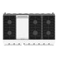 THOR Kitchen Professional 48" 6.75 cu. ft. Propane Gas Range, 6 Sealed Burners with Griddle in White Matte, LRG4807UWLP