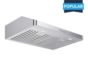 30" 600 CFM Under Cabinet Range Hood with Push Button Controls - VICTORY Luna