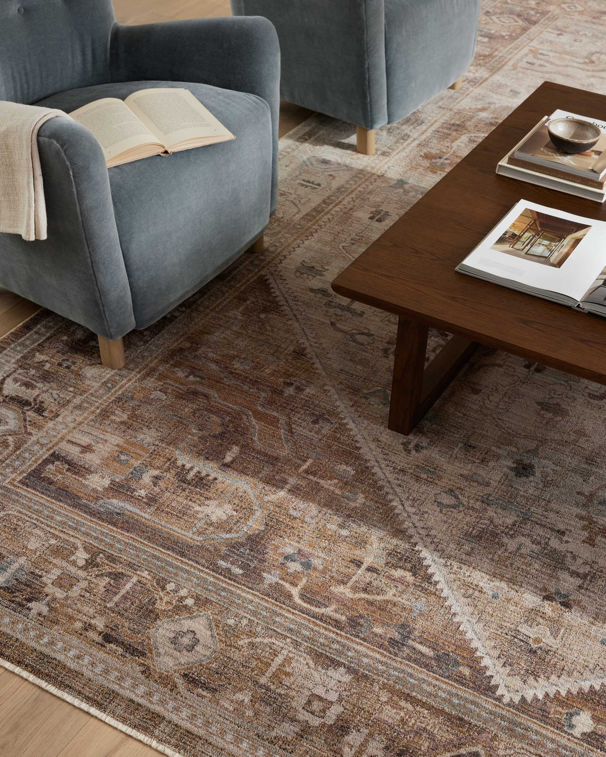 Loloi Lyra LYR-07 Natural / Mocha area rug - image 3