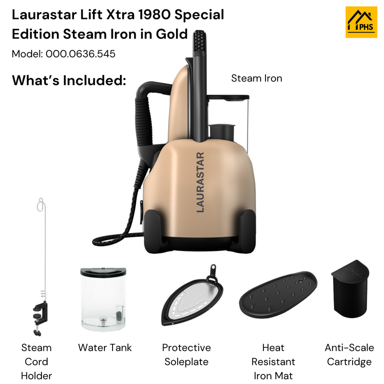 Laurastar Lift Xtra 1980 Special Edition Steam Iron in Gold