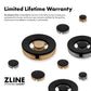 ZLINE Marino Autograph Edition 48-Inch 6.7 cu. ft. Dual Fuel Range, 8 Brass Burners, Double Oven, Convection Oven, Reversible Griddle, Stainless Steel with Matte Black Accents, MDRZ-48-MB