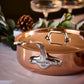Mauviel 1830 M'3 S Copper Saute Pan With Lid, Cast Stainless Steel Handle, 3.2-Qt