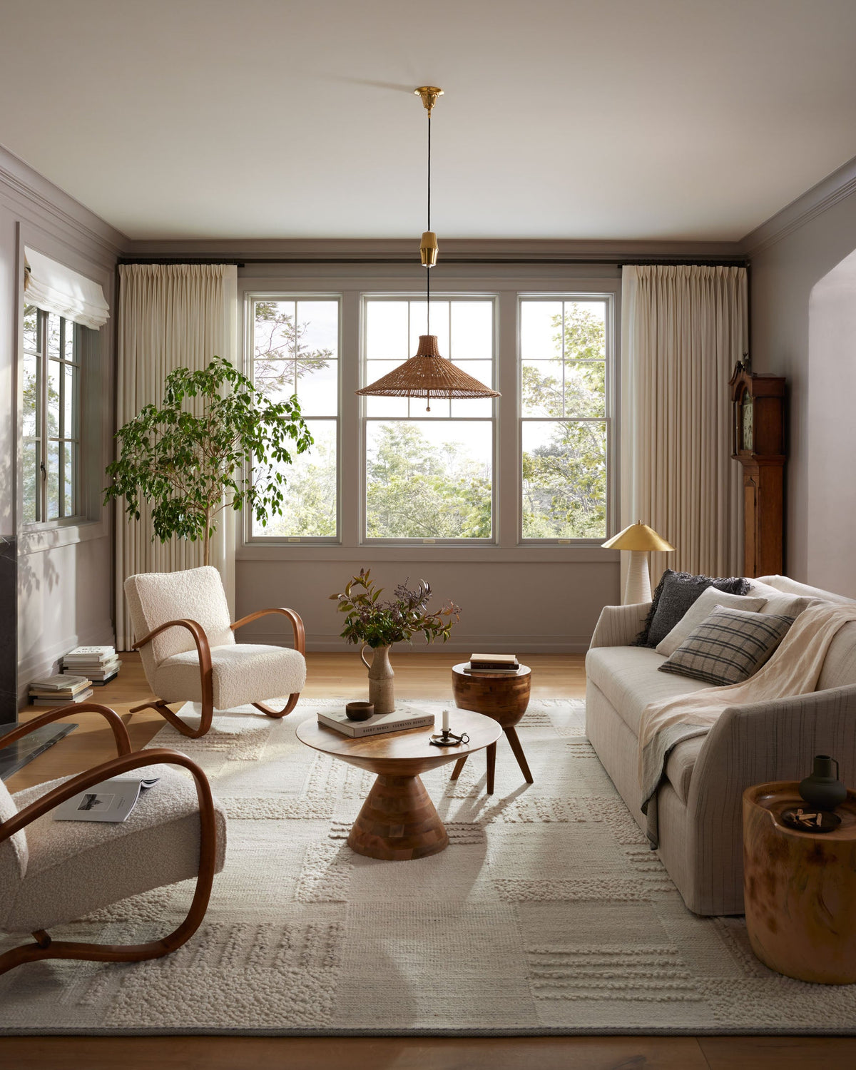Loloi Manfred MAN-01 Ivory / Pebble area rug - image 2