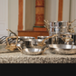 Mauviel 1830 M'COOK B 5-Ply Stockpot With Lid, Brass Handles, 9.7-Qt