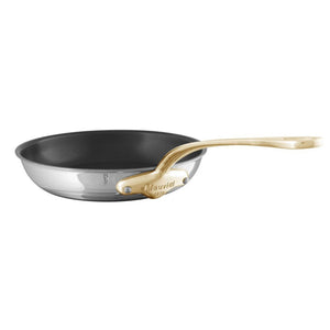 Mauviel 1830 M'COOK B Nonstick Frying Pan With Brass Handle