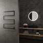 Metis Wall Mounted Electric Towel Warmer in Black