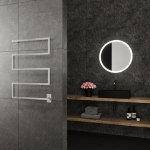 Metis Wall Mounted Electric Towel Warmer in Chrome