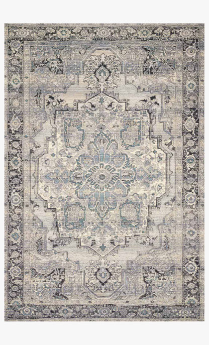 Loloi Mika MIK-01 Grey / Blue area rug - image 1
