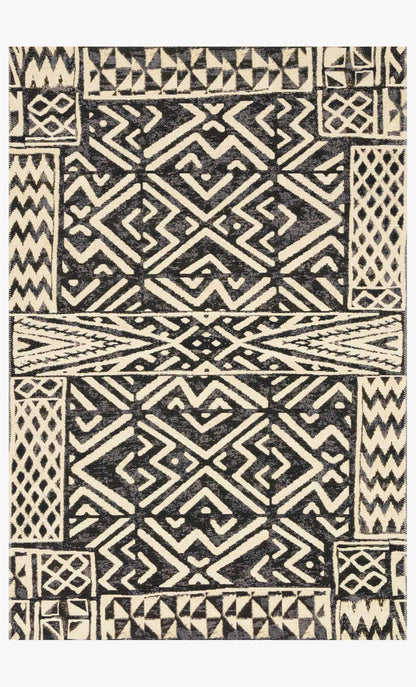 Loloi Mika MIK-13 Ivory / Black area rug - image 1